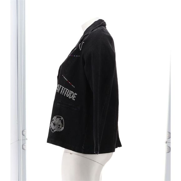 Women with Control My Wonder Denim Heat Sealed Blazer Black A4765220 - Picture 2 of 7